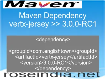 Maven dependency of vertx-jersey version 3.0.0-RC1