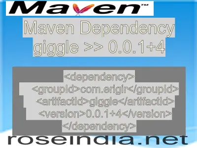 Maven dependency of giggle version 0.0.1+4