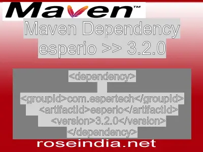 Maven dependency of esperio version 3.2.0