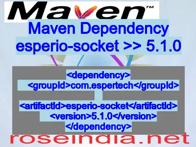 Maven dependency of esperio-socket version 5.1.0