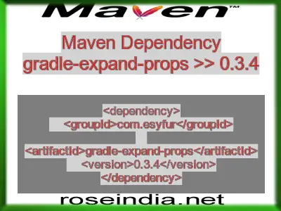 Maven dependency of gradle-expand-props version 0.3.4