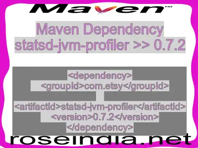 Maven dependency of statsd-jvm-profiler version 0.7.2