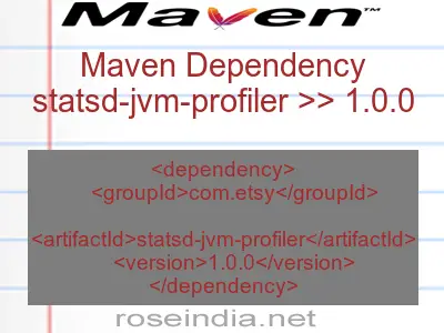 Maven dependency of statsd-jvm-profiler version 1.0.0