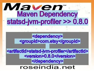 Maven dependency of statsd-jvm-profiler version 0.8.0