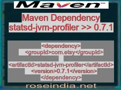 Maven dependency of statsd-jvm-profiler version 0.7.1