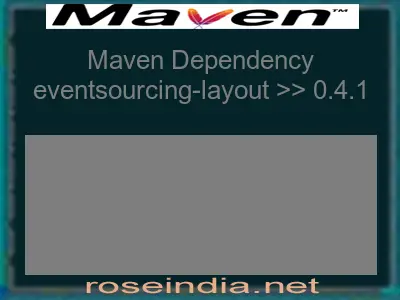 Maven dependency of eventsourcing-layout version 0.4.1