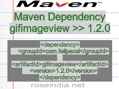 Maven dependency of gifimageview version 1.2.0