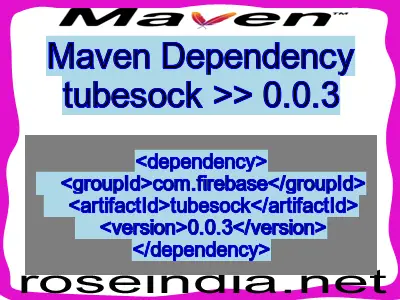 Maven dependency of tubesock version 0.0.3