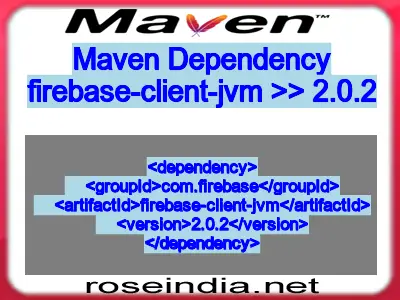 Maven dependency of firebase-client-jvm version 2.0.2