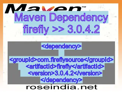 Maven dependency of firefly version 3.0.4.2