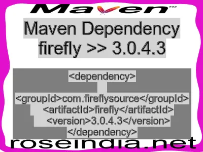 Maven dependency of firefly version 3.0.4.3