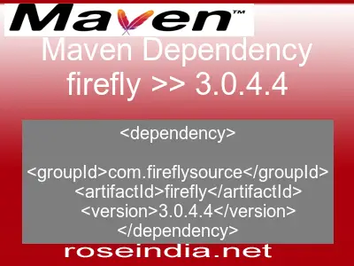 Maven dependency of firefly version 3.0.4.4