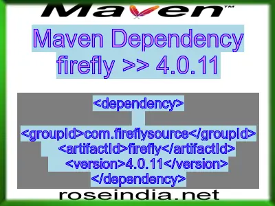 Maven dependency of firefly version 4.0.11