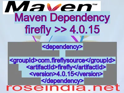 Maven dependency of firefly version 4.0.15