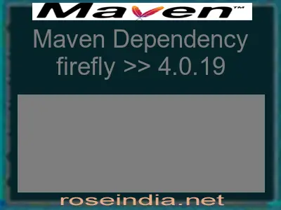 Maven dependency of firefly version 4.0.19