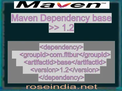 Maven dependency of base version 1.2