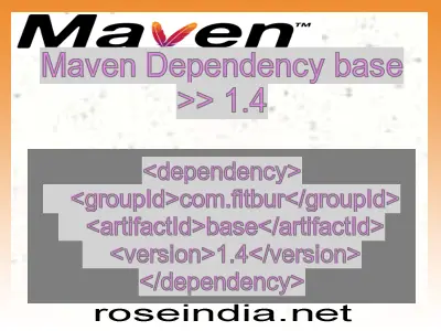 Maven dependency of base version 1.4