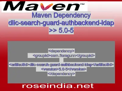 Maven dependency of dlic-search-guard-authbackend-ldap version 5.0-5