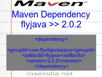 Maven dependency of flyjava version 2.0.2