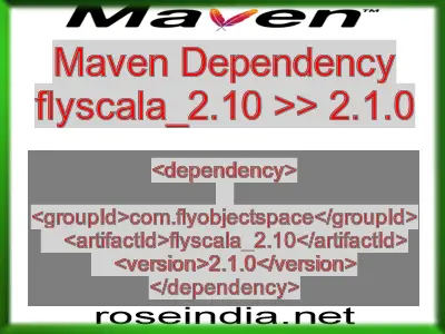 Maven dependency of flyscala_2.10 version 2.1.0