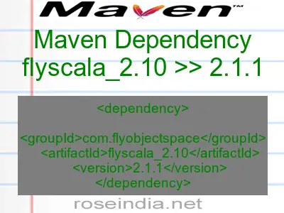 Maven dependency of flyscala_2.10 version 2.1.1