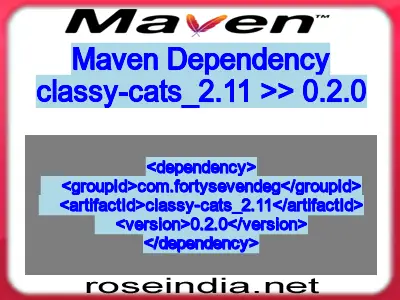 Maven dependency of classy-cats_2.11 version 0.2.0