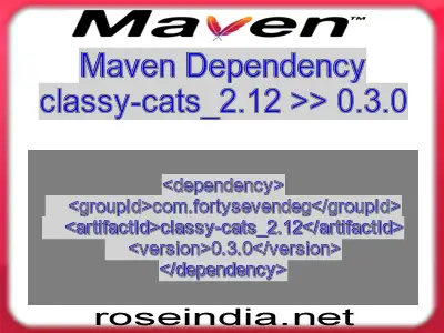 Maven dependency of classy-cats_2.12 version 0.3.0