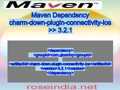 Maven dependency of charm-down-plugin-connectivity-ios version 3.2.1