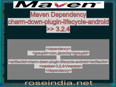 Maven dependency of charm-down-plugin-lifecycle-android version 3.2.4