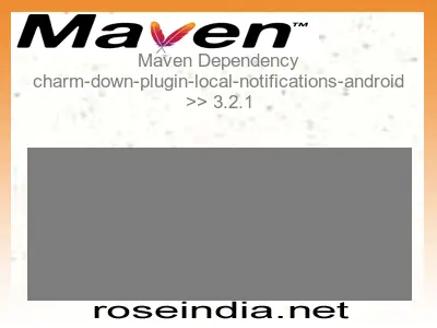 Maven dependency of charm-down-plugin-local-notifications-android version 3.2.1