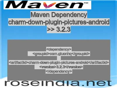 Maven dependency of charm-down-plugin-pictures-android version 3.2.3