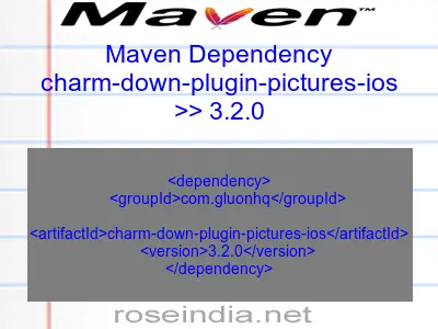 Maven dependency of charm-down-plugin-pictures-ios version 3.2.0