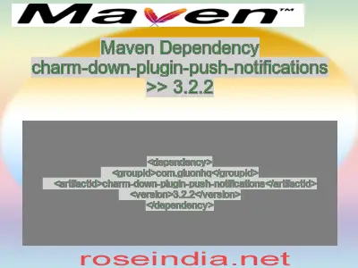 Maven dependency of charm-down-plugin-push-notifications version 3.2.2