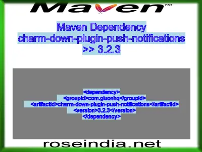 Maven dependency of charm-down-plugin-push-notifications version 3.2.3