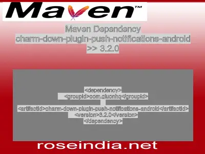 Maven dependency of charm-down-plugin-push-notifications-android version 3.2.0