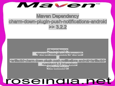 Maven dependency of charm-down-plugin-push-notifications-android version 3.2.2