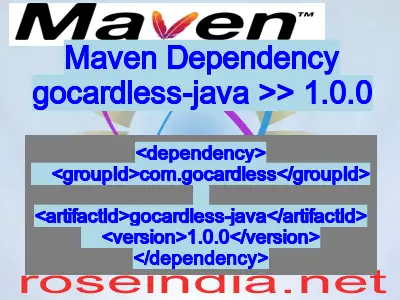 Maven dependency of gocardless-java version 1.0.0