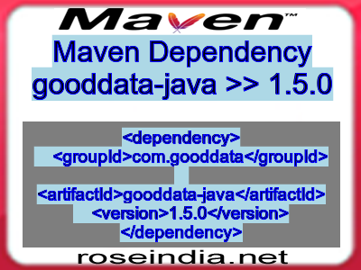 Maven dependency of gooddata-java version 1.5.0