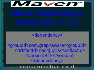 Maven dependency of neo4j-utils version 0.2