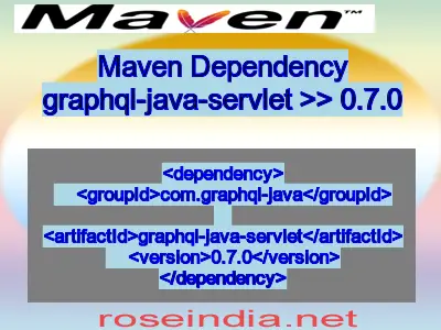 Maven dependency of graphql-java-servlet version 0.7.0