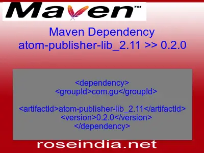 Maven dependency of atom-publisher-lib_2.11 version 0.2.0