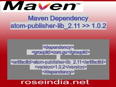 Maven dependency of atom-publisher-lib_2.11 version 1.0.2