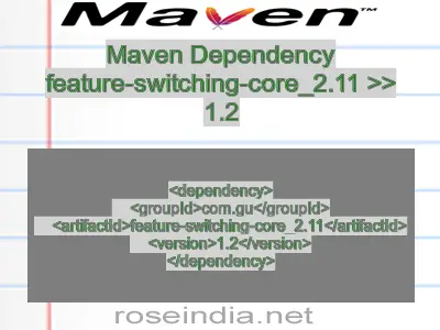 Maven dependency of feature-switching-core_2.11 version 1.2