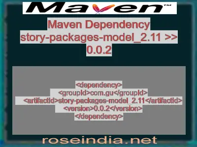 Maven dependency of story-packages-model_2.11 version 0.0.2