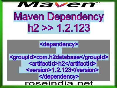 h2 maven dependency