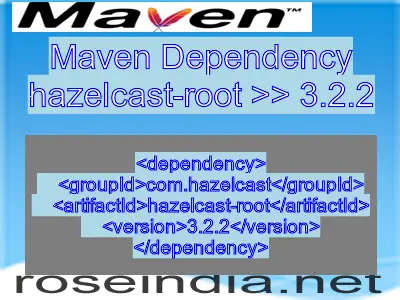 Maven dependency of hazelcast-root version 3.2.2