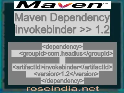 Maven dependency of invokebinder version 1.2