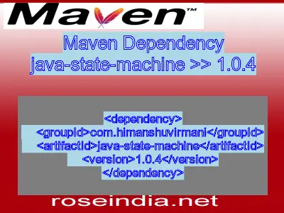 Maven dependency of java-state-machine version 1.0.4