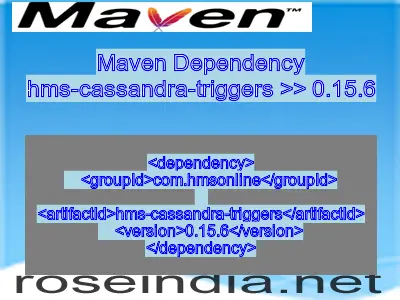 Maven dependency of hms-cassandra-triggers version 0.15.6