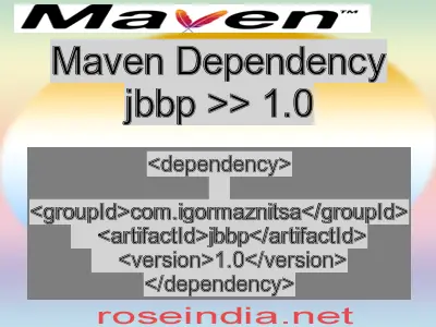 Maven dependency of jbbp version 1.0